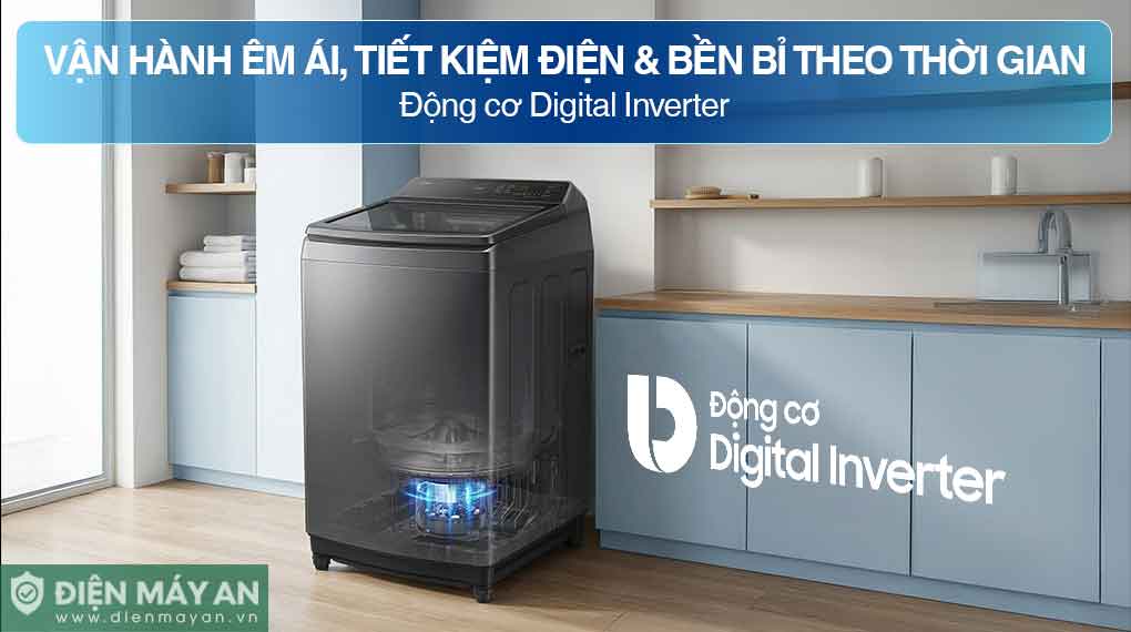 Máy giặt Samsung Ecobubble Inverter 12.5 kg WA40F12E4LSV